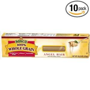 Ronco 100% Whole Grain Angel Hair, 13.25 Ounce (Pack of 10)  