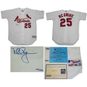 Mark McGwire Autographed Jersey  Details St. Louis Cardinals 
