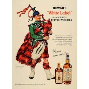   Label Ancestor Scotch Clan Bruce   Original Print Ad