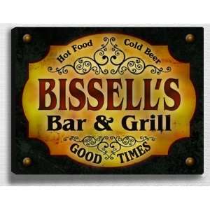  Bissells Bar & Grill 14 x 11 Collectible Stretched 