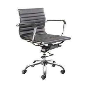  Media Office Chair With Steel Rolling Base