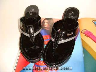 Brand new Jody Crinkle Patent Black Platform Wedge Shoe