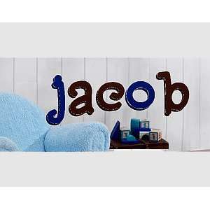 Painted wooden wall letter   kids preppy solid letters Personalization 