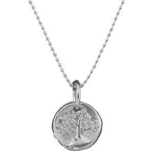  Silver Mini Bodhi Tree Necklace Jewelry