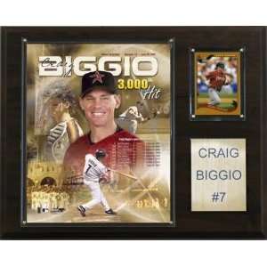  Houston Astros Craig Biggio 12x15 Player Plaque Sports 