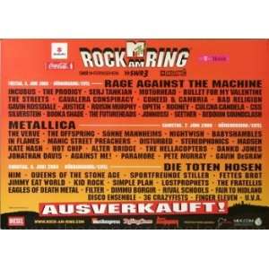  ROCK AM RING & IM PARK Gesamtplakat 2008   CONCERT POSTER 