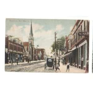    Postcard Vintage Main Street Westbrook Maine 
