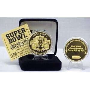   Green Bay Packers 24kt Gold Super Bowl I Flip Coin
