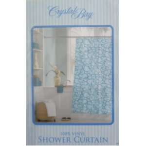  Crystal Bay Bubbles Vinyl Shower Curtain   70 X 72 Inches 