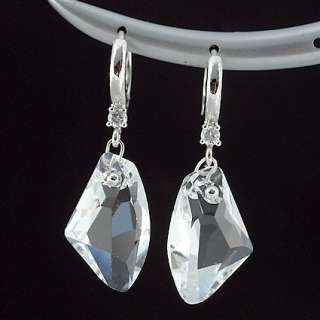 Swarovski Galactic Crystal Cubic One Touch Earrings  
