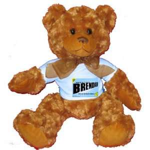   MOTHER COMES BRENDAN Plush Teddy Bear with BLUE T Shirt Toys & Games