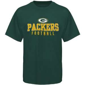  Green Bay Packers Team One T Shirt   Green (Large) Sports 