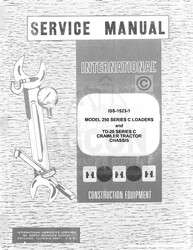 International 250 C Loader TD 20 Crawler Service Manual  