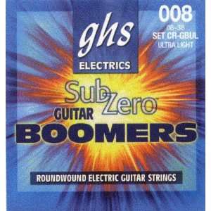  GHS Electric Guitar   Sub Zero Boomers Ult. Light. .008 
