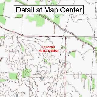   Topographic Quadrangle Map   La Center, Kentucky (Folded/Waterproof