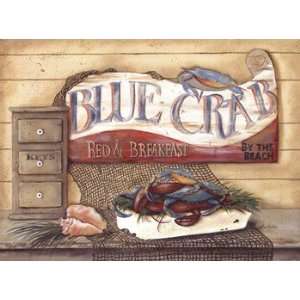   Blue Crab B&B   Poster by Pam Britton (16x12)
