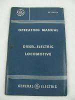 GE Diesel Electric Locomotive Operating Manual 1969  
