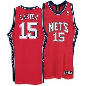  Vince Carter Red adidas NBA Authentic New Jersey Nets 