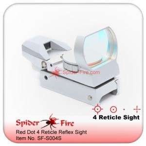 Reticle Reflex Red illuminated Dot Sight 20mm weaver rail S004S 