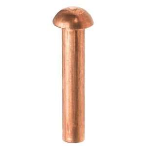 Copper Solid Rivet Round Head 3/32 Shaft Diameter x 1/2 