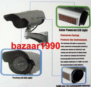   Power LED Light Dummy Fake CCTV Security Outdoor IR Camera  