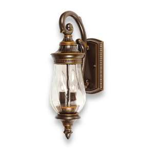 Globe Sallet One Light Outdoor Downward Wall Sconce, Country Bronze 