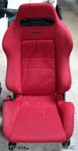 JDM RED RECARO SEATS   ACURA INTEGRA DC2 HONDA CIVIC TYPE R EK9 
