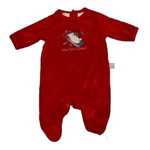   Months, Babys First Christmas, Red Holiday Winter Romper Dress Baby