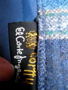 VTG Wool Blue Plaid Pleated Skirt EL Corte Ingles SZ 8  
