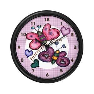  Butterfly Love Baby Wall Clock by 