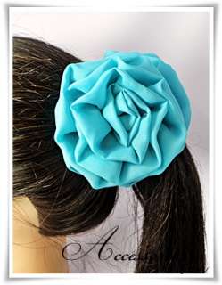   Chiffon & Flower Mesh Fabric Hair Claw Clip Clamp Pick 4 Type  