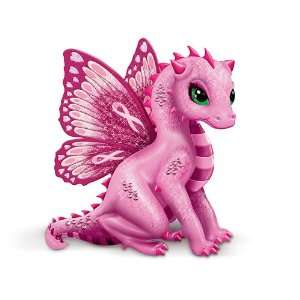 com Breast Cancer Support Artistic Dragon Figurine On Wings Of Hope 