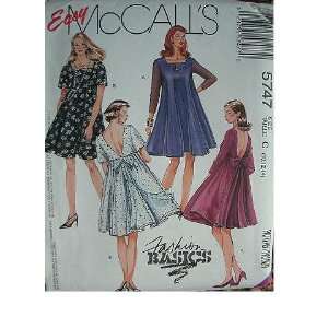  MISSES BABY DOLL DRESS SIZE 10 12 14 EASY MCCALLS FASHION 