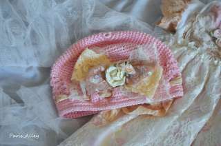 Strawberry & Cream~French Lace Dress, Blanket & Hat 4 Reborn Baby 