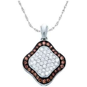 Superb Pendant Beautifully Designed in 10K White Gold, Garnished with 