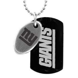 NFL New York Giants 2 Piece Two Tone Stainless Steel Sports Dog Tag 