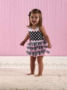  Jolie Baby Dress Ribbon Ruffle Sundress Halter Dress 167049 New  