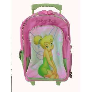  Disney Fairy Tinkerbell Tinker Bell Rolling Backpack 