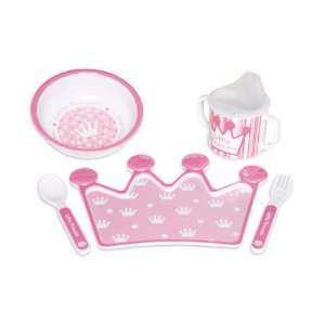  Mud Pie Baby Little Princess Crown Plate Melamine Set 