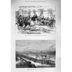   1876 Flying Scotchman Train Heeley Servians Paratchin