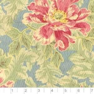  45 Wide Poetry Collection Splendor Floral Aqua Fabric By 