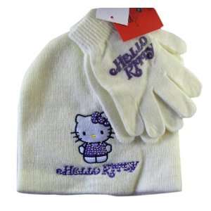   pc)   Hello Kitty Beanie and Mittens with Rhinestones Toys & Games