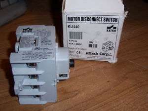 NEW KATKO ALTECH MOTOR DISCONNECT SWITCH KU440 40A/600V  