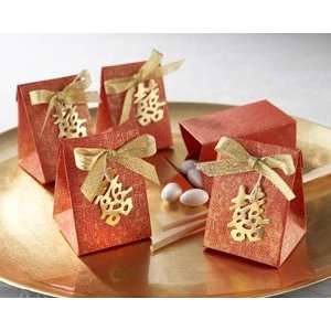   Themed Favor Box with Metallic Gold Sym 