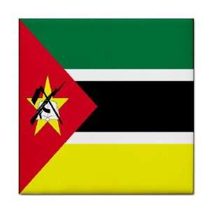  Mozambique Flag Tile Trivet 