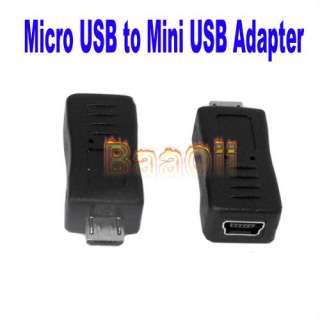  Mini USB to Micro USB Adapter, it will work with all Mini USB plugs 