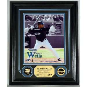  Vernon Wells 24KT Gold Coin Photo Mint 