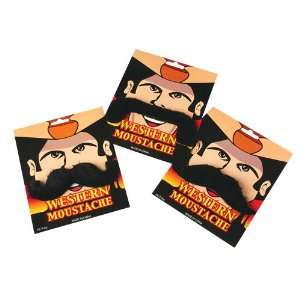  Fake Western Moustaches Toys & Games