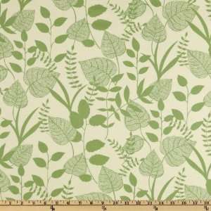  44 Wide Night And Day Large Leaf Vines Celery Fabric By 