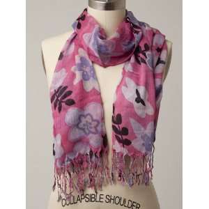  Bright Floral Scarf PINK